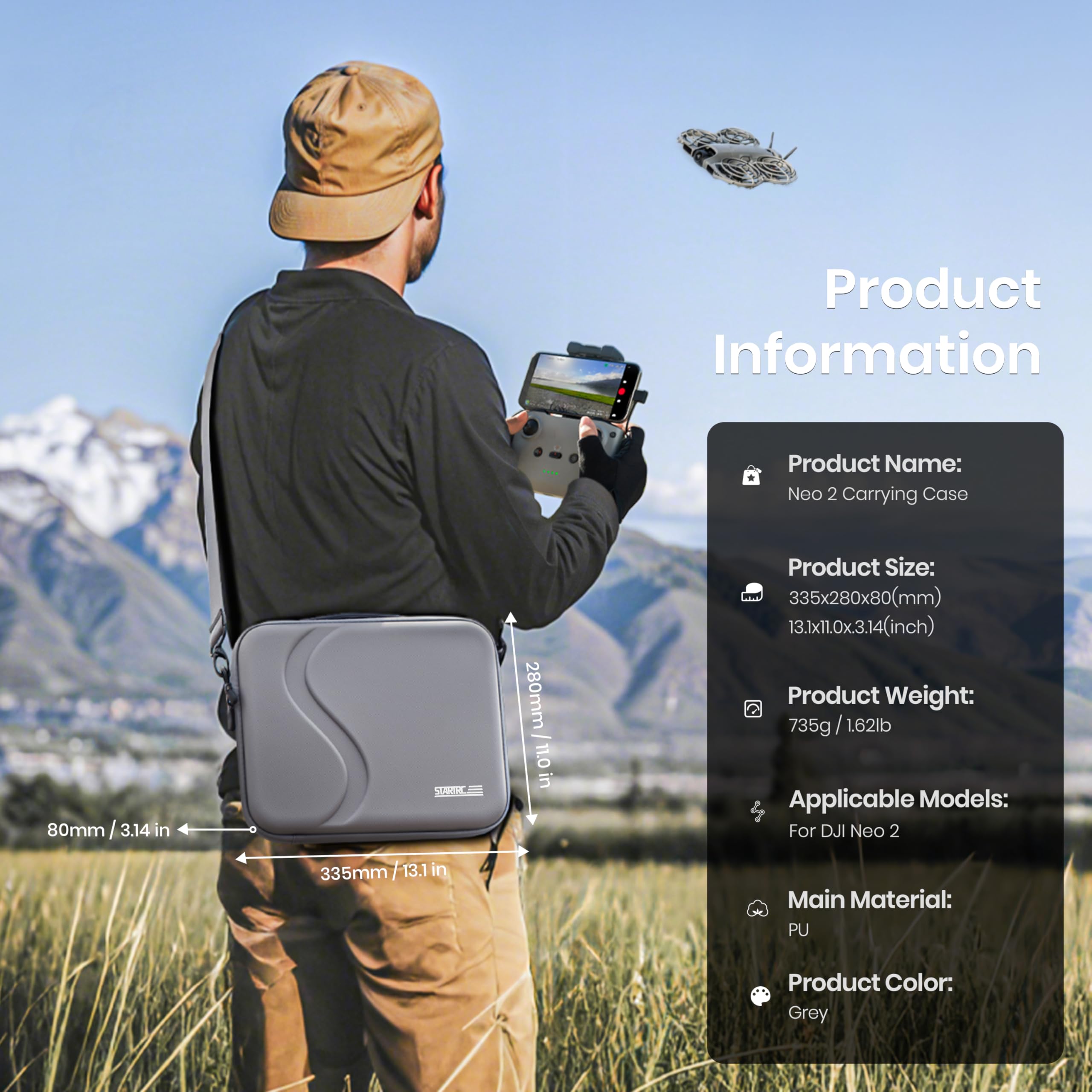Rc Helicopter Bag - Tragetasche für DJI Neo 2 Zubehör